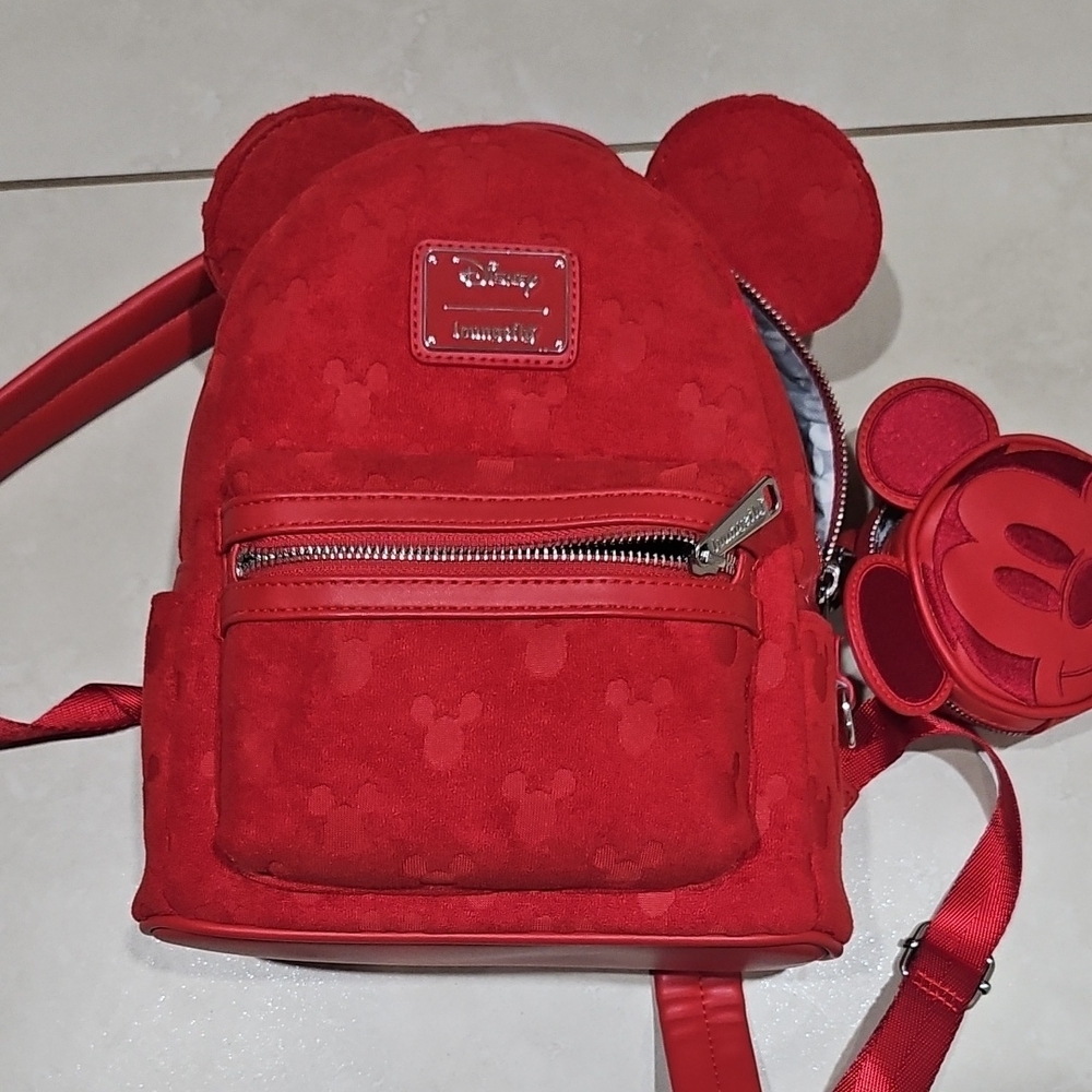 Loungefly Red Mickey Mouse Backpack